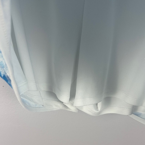 Callaway Golf Activewear Light Blue & White Tie Dye Print Back Pockets Med Skort - Picture 5 of 8